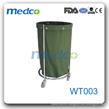 WT003 Hospital stainless steel linen trolley dressing trolley dirty linen trolley